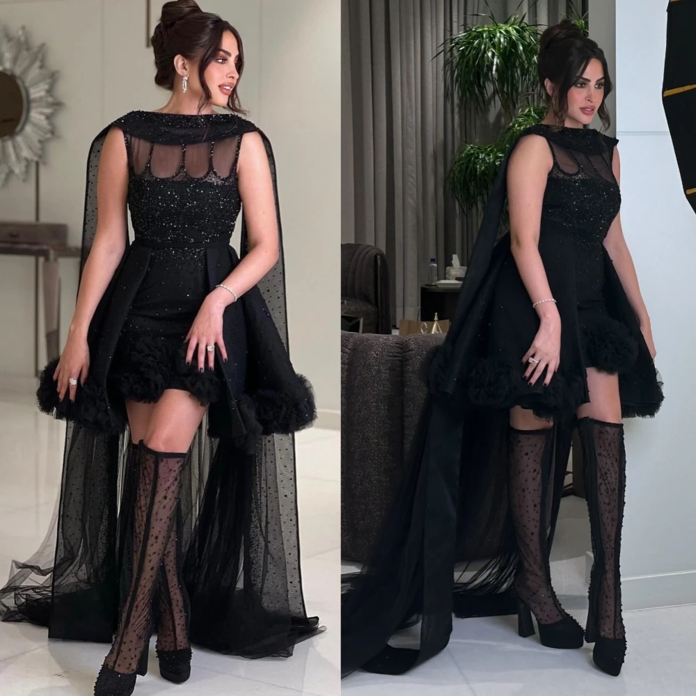 Ball Sexy Bateall A-line Prom Dresses Open Back Tassel Bolero Halter Straps Paillette / Sequins Organza Mini Evening فساتين
Ball Sexy Bateall A-line Prom Dresses Open Back Tassel Bolero Halter Straps Paillette / Sequins Organza Mini Evening فساتين