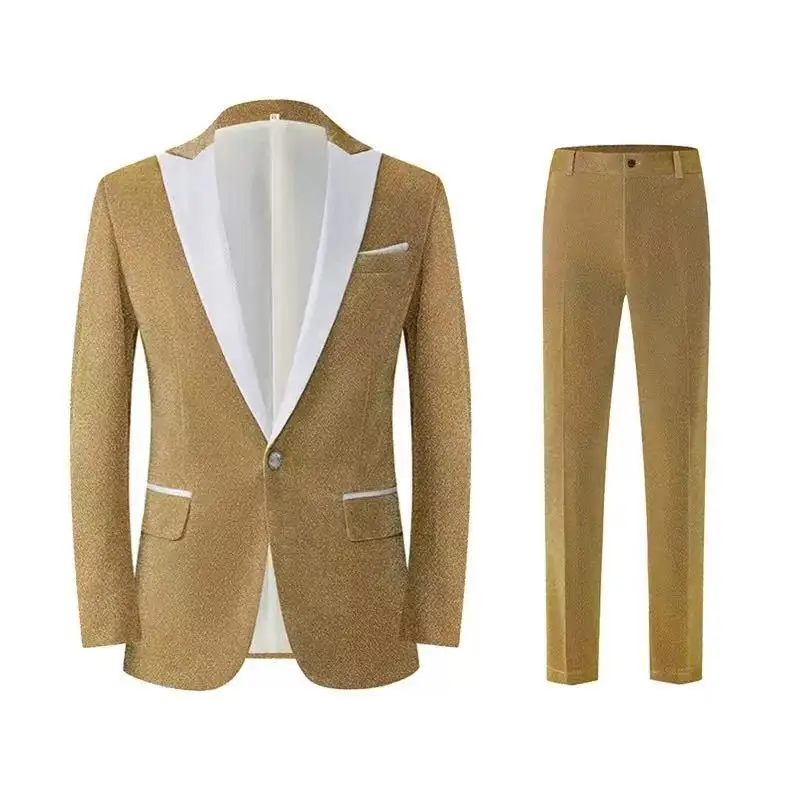 2 шт., мужской костюм с пайетками на одной пуговице, пальто, брюки, ночной клуб, певица, вечеринка, одежда для отдыха, одежда для выступлений, свадебное платье шафера
2 шт., мужской костюм с пайетками на одной пуговице, пальто, брюки, ночной клуб, певица, вечеринка, одежда для отдыха, одежда для выступлений, свадебное платье шафера