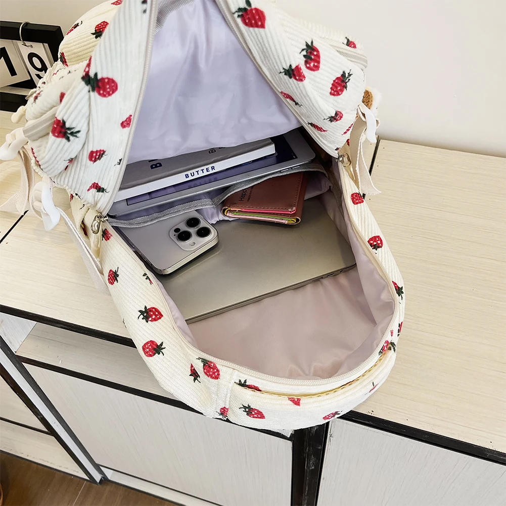 Женский школьный рюкзак с мультяшной книгой и подвеской, вельветовый простой школьный рюкзак с несколькими карманами, студенческий повседневный рюкзак
Женский школьный рюкзак с мультяшной книгой и подвеской, вельветовый простой школьный рюкзак с несколькими карманами, студенческий повседневный рюкзак