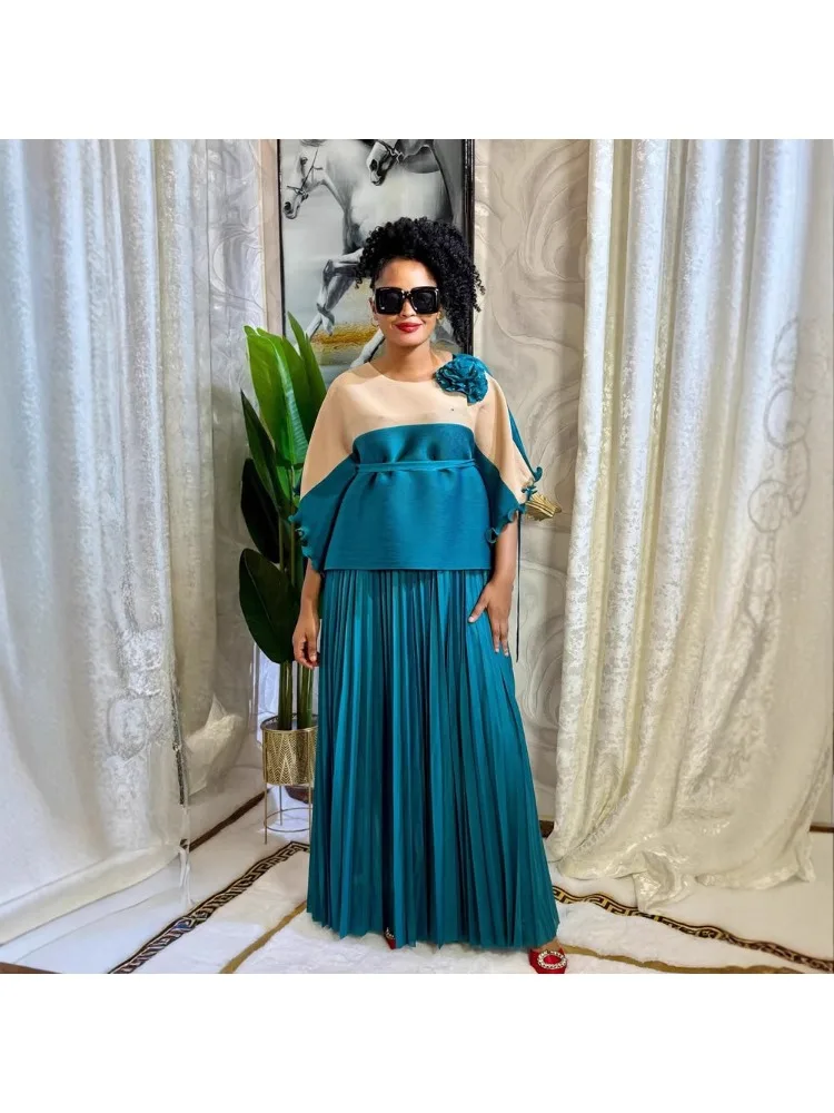 Miyake плиссированный женский комплект больших размеров, модный топ с рукавами «летучая мышь» и рукавами «летучая мышь» + свободная плиссированная длинная юбка, комплект из двух предметов
Miyake плиссированный женский комплект больших размеров, модный топ с рукавами «летучая мышь» и рукавами «летучая мышь» + свободная плиссированная длинная юбка, комплект из двух предметов