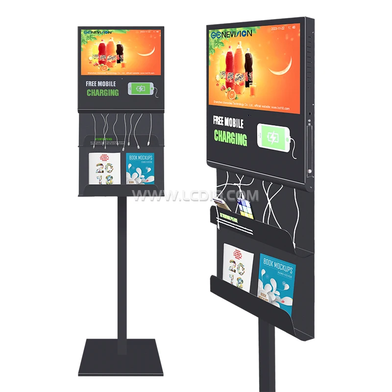 21.5 Inch Mobile Phone Charging Station With Book Shleves Advertising Kiosk USB Charger for Shopping Mall
21.5 Inch Mobile Phone Charging Station With Book Shleves Advertising Kiosk USB Charger for Shopping Mall