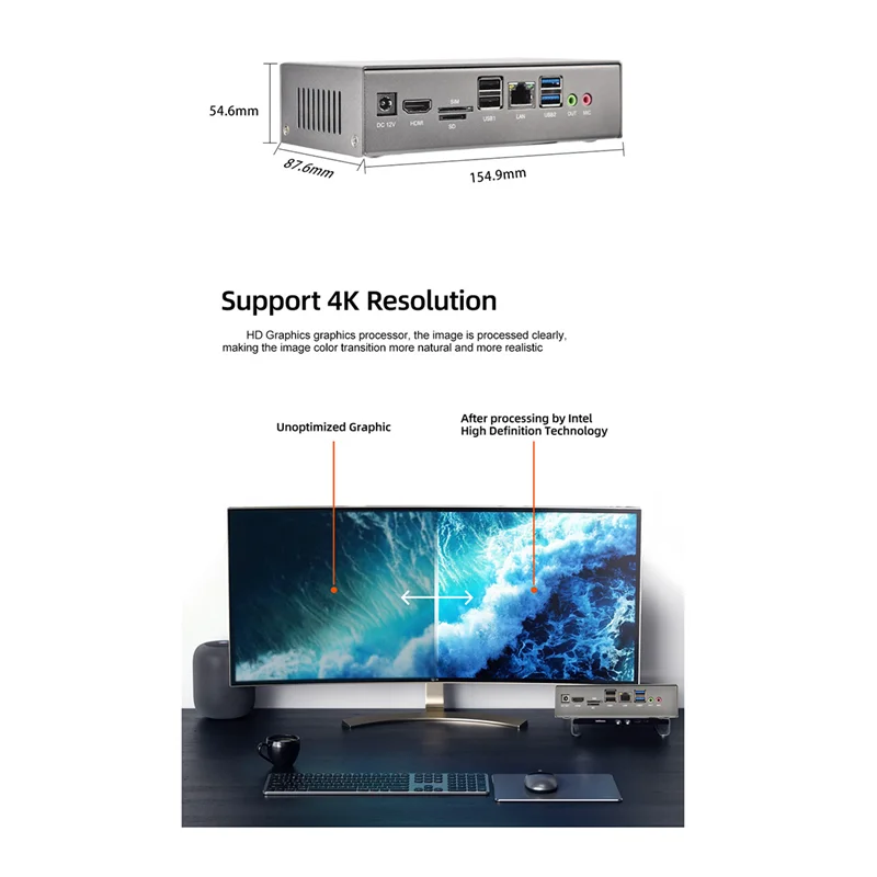 Мини-шасси BT3 PRO HSW-U DDR3 8G 1600 МГц + 128 ГБ MSATA SSD Gigabit RJ45 Поддержка разрешения 4K Замена корпуса мини-ПК (вилка европейского стандарта)
Мини-шасси BT3 PRO HSW-U DDR3 8G 1600 МГц + 128 ГБ MSATA SSD Gigabit RJ45 Поддержка разрешения 4K Замена корпуса мини-ПК (вилка европейского стандарта)