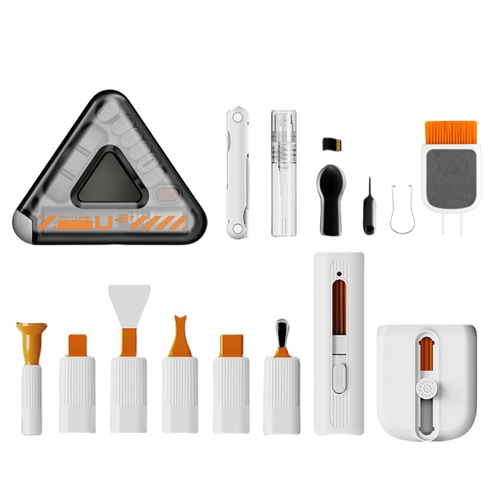 25-in-1 Multifunctional Electronic Device Cleaning Tool Laptop Cleaner for Phones Tablet Computer PC Monitor TV Camera
25-in-1 Multifunctional Electronic Device Cleaning Tool Laptop Cleaner for Phones Tablet Computer PC Monitor TV Camera