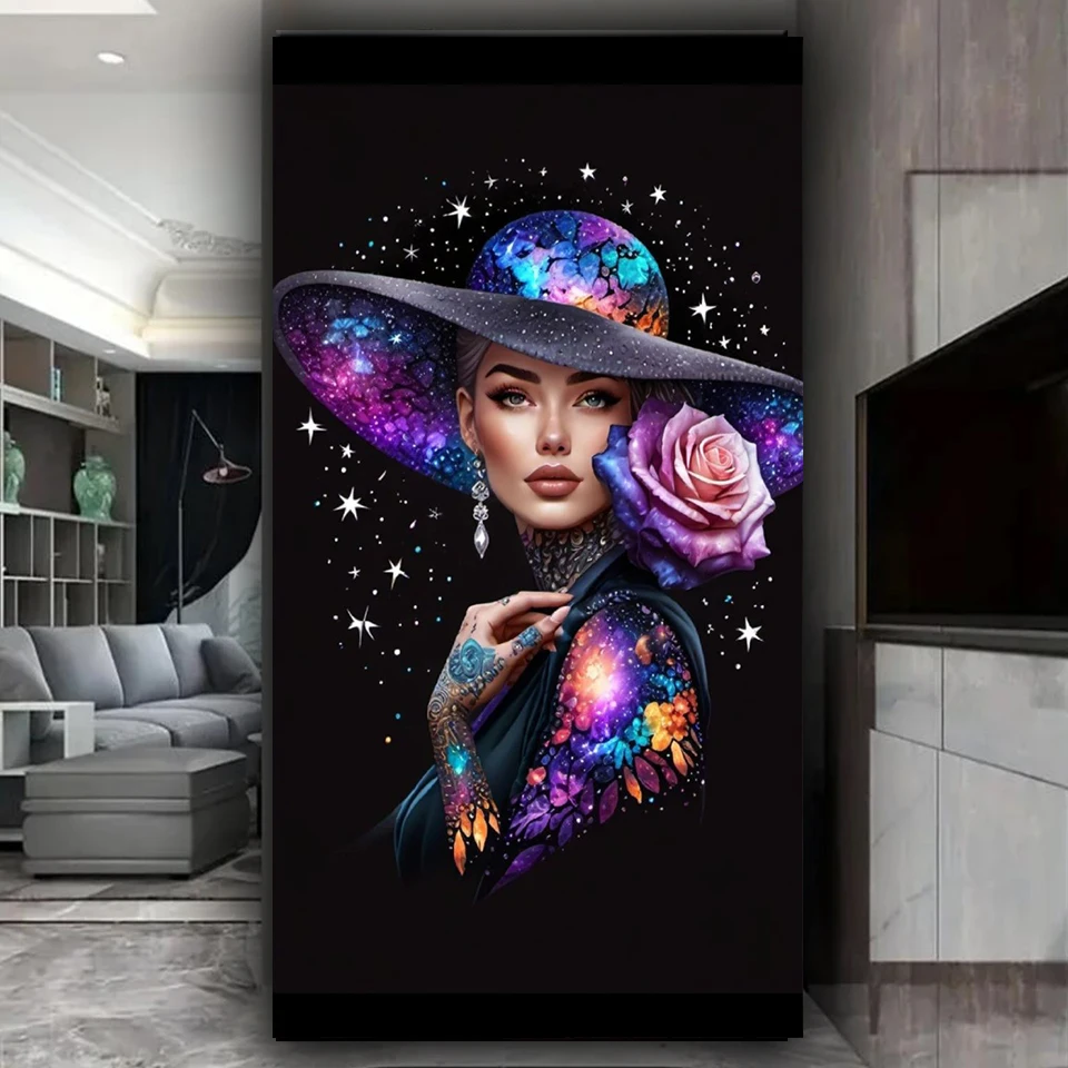 5D DIY алмазная живопись таинственная цветная розовая шляпа женщина, полная квадратная круглая Алмазная мозаика подарок, домашний декор
5D DIY алмазная живопись таинственная цветная розовая шляпа женщина, полная квадратная круглая Алмазная мозаика подарок, домашний декор