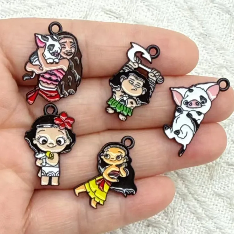 10pcs Moana Decorations Cute Alloy Pendant Anime Figures Children's DIY Creative Fashion Jewelry Accessories Gift
10pcs Moana Decorations Cute Alloy Pendant Anime Figures Children's DIY Creative Fashion Jewelry Accessories Gift