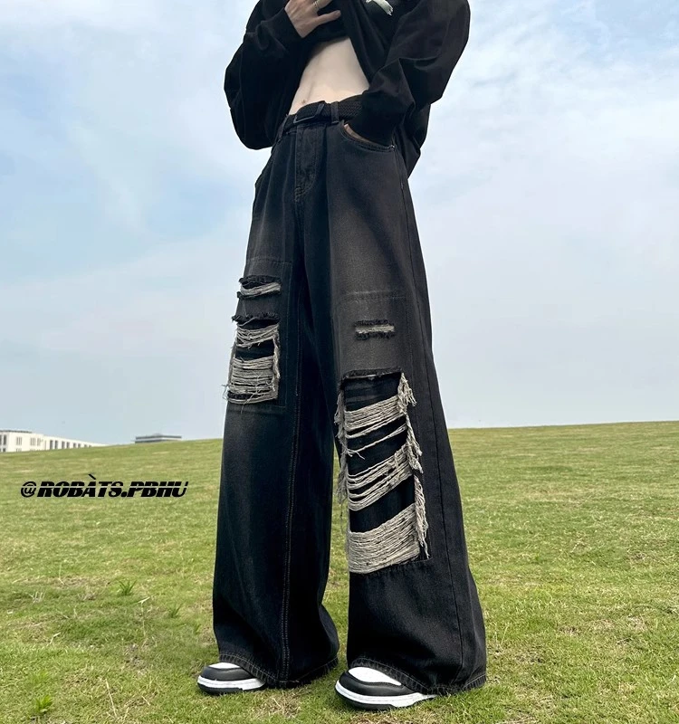 American High Street Men's Jeans Spring Autumn Oversize Straight Leg Loose Wide Leg Floor-Length Casual Faion Jeans
American High Street Men's Jeans Spring Autumn Oversize Straight Leg Loose Wide Leg Floor-Length Casual Faion Jeans