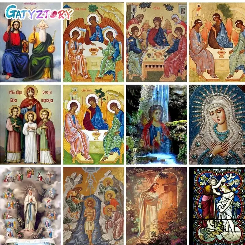 GATYZTORY Religious Painting By Numbers Gods Jesus For Adults Kids Home Decors DIY Gift Artwork Handpainted Coloring By Number
GATYZTORY Religious Painting By Numbers Gods Jesus For Adults Kids Home Decors DIY Gift Artwork Handpainted Coloring By Number
