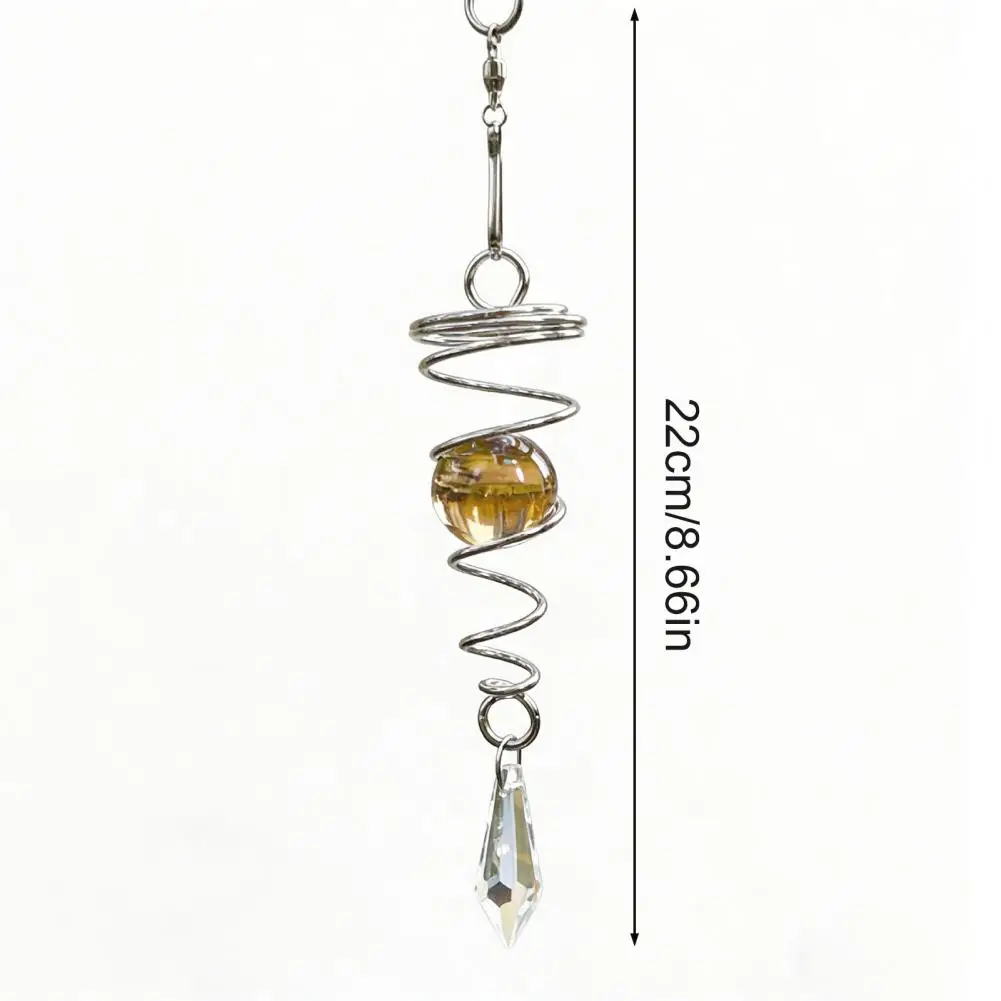Light Reflecting Wind Chime Wind Chime with Pendant Metal Spiral Stand Stainless Steel Spinner with Rotating Glass Ornament Gard
Light Reflecting Wind Chime Wind Chime with Pendant Metal Spiral Stand Stainless Steel Spinner with Rotating Glass Ornament Gard