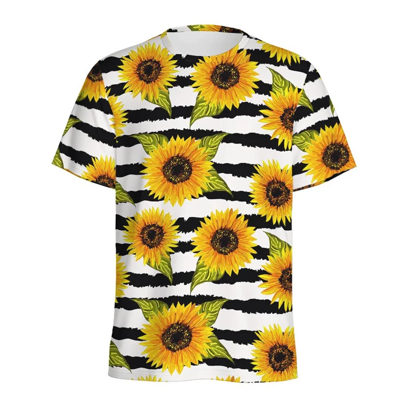 Trend Sunflower Pattern T-shirt Summer Fashion Short Sleeve O Neck 3D Printed T Shirt Casual Streetwear Oversized Mens Clothing
Trend Sunflower Pattern T-shirt Summer Fashion Short Sleeve O Neck 3D Printed T Shirt Casual Streetwear Oversized Mens Clothing