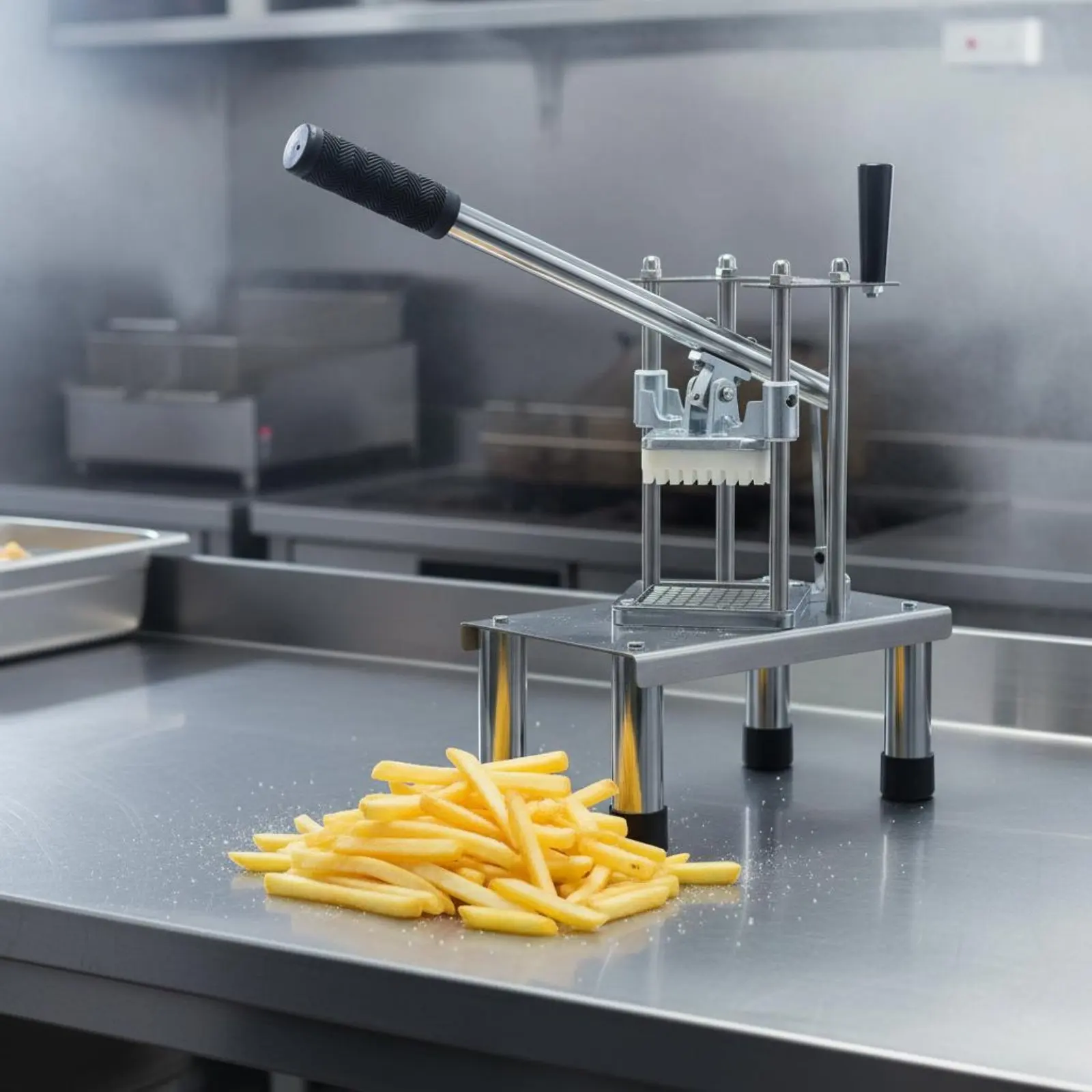 Potato Stick Cutter Sturdy Duty Manual Potato Cutter Stainless Steel Potato Chipper Non-Slip Base Fry Designer Tool Versatile
Potato Stick Cutter Sturdy Duty Manual Potato Cutter Stainless Steel Potato Chipper Non-Slip Base Fry Designer Tool Versatile