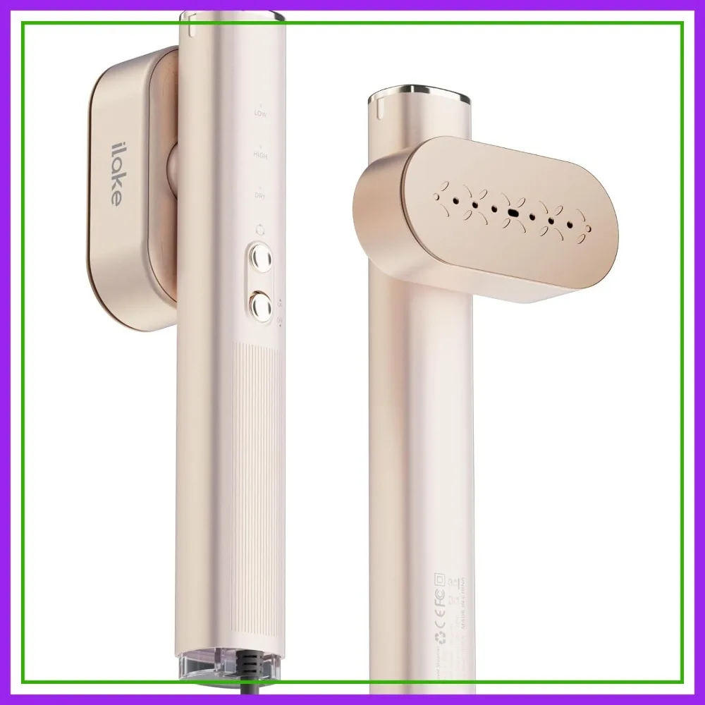 1000W Portable Handheld Garment Steamer, Dual Voltage 100-240V, 120ml Tank, Travel Size, Rose Gold
1000W Portable Handheld Garment Steamer, Dual Voltage 100-240V, 120ml Tank, Travel Size, Rose Gold