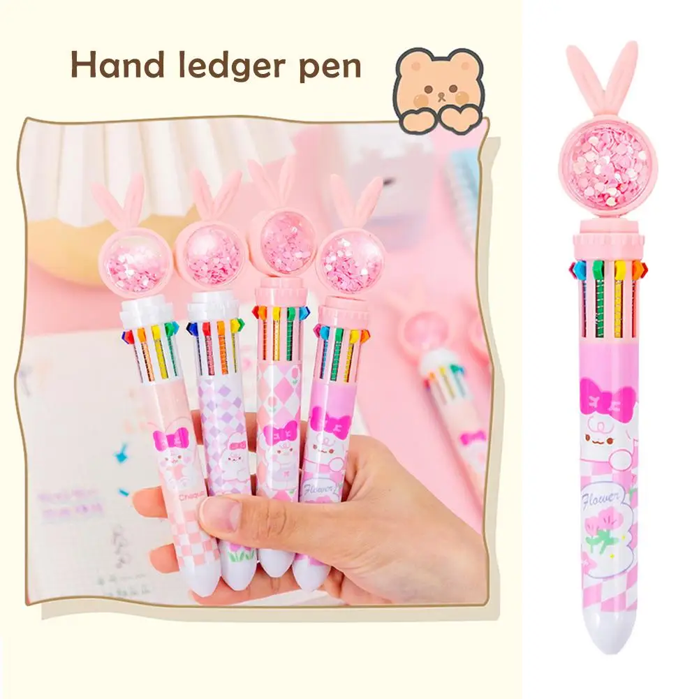10 Colors Ballpoint Pen Cartoon Bear 0.5mm Colorful Silicone School Supplies Korean Gel Pens Kawaii Pens Office Ink Station X6v5
10 Colors Ballpoint Pen Cartoon Bear 0.5mm Colorful Silicone School Supplies Korean Gel Pens Kawaii Pens Office Ink Station X6v5