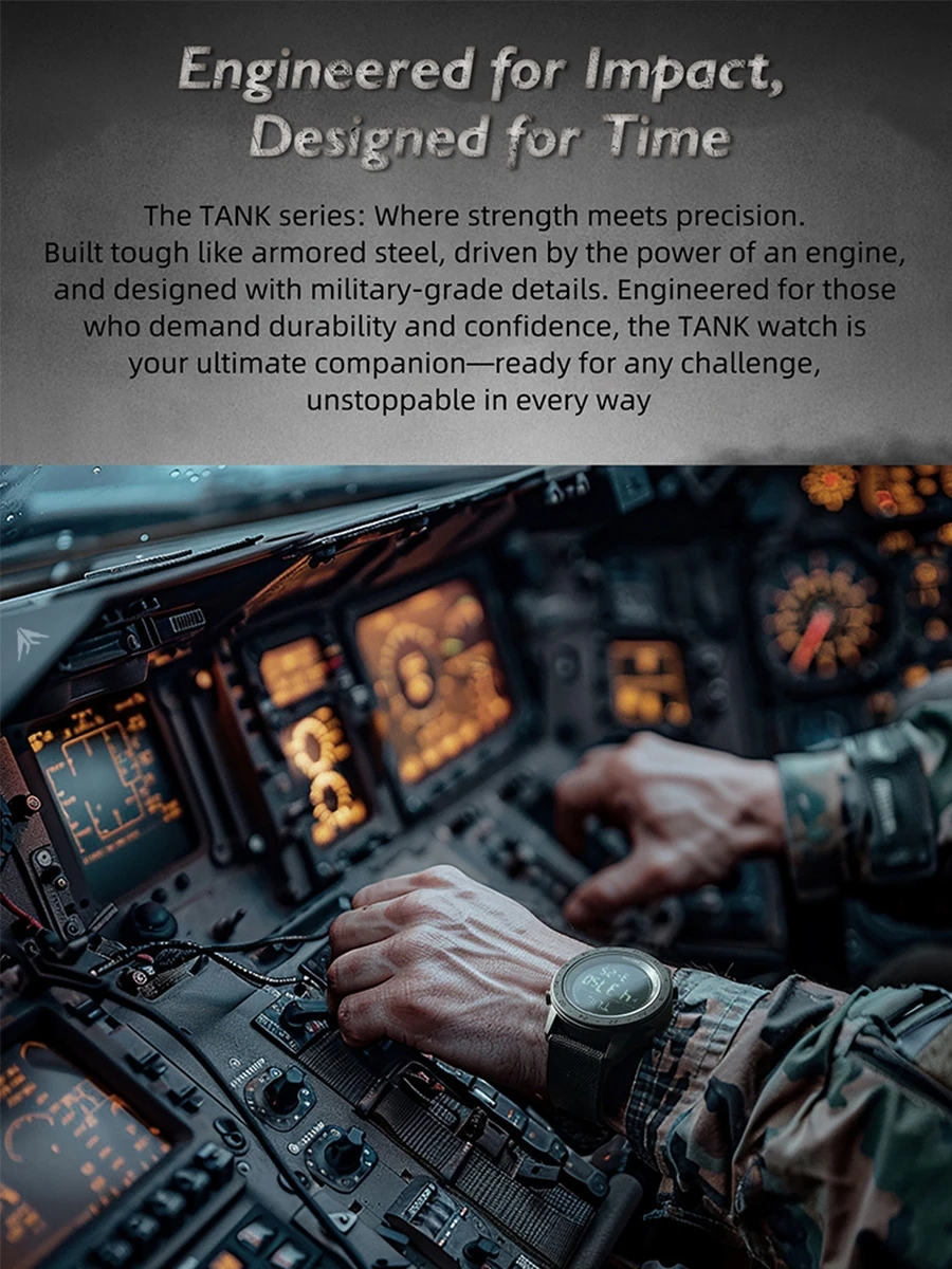 Мужские цифровые военные часы NORTH EDGE TANK 3, спортивные часы для активного отдыха, шагомер, счетчик калорий, компас, водонепроницаемые наручные часы 50 м
Мужские цифровые военные часы NORTH EDGE TANK 3, спортивные часы для активного отдыха, шагомер, счетчик калорий, компас, водонепроницаемые наручные часы 50 м