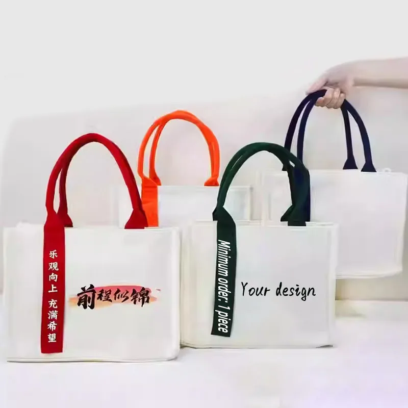 Promotional Personalized Canvas Bags Printed with logo 5pcs/lot Reusable Shopping Cotton Tote Bags Custom Logo Wholesale
Promotional Personalized Canvas Bags Printed with logo 5pcs/lot Reusable Shopping Cotton Tote Bags Custom Logo Wholesale