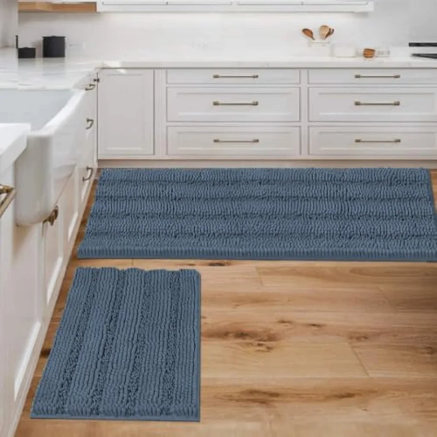 Bathroom Rug Sets 2 Pcs Bath Mats Non Slip Thick Soft Chenille Striped Bath Rug achine Washable Shower Floor Rugs for Tub, Show
Bathroom Rug Sets 2 Pcs Bath Mats Non Slip Thick Soft Chenille Striped Bath Rug achine Washable Shower Floor Rugs for Tub, Show