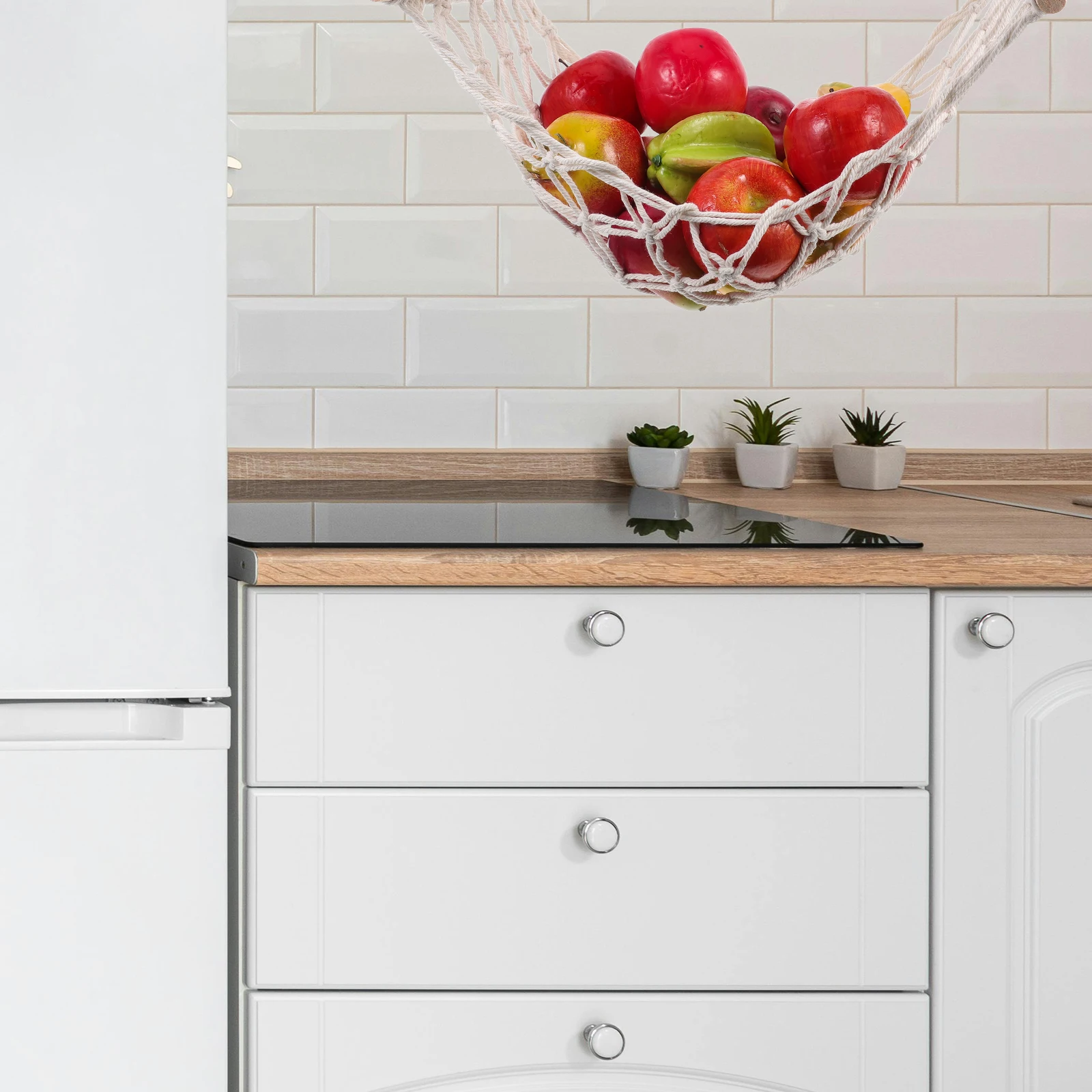 2 Pcs Woven Fruit and Vegetable Hanging Basket Storage Baskets Hammock under Cabinet
2 Pcs Woven Fruit and Vegetable Hanging Basket Storage Baskets Hammock under Cabinet