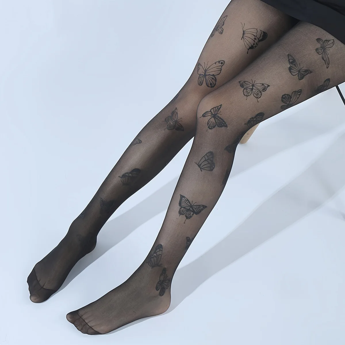 Fashion Retro Butterfly Print Women's Pantyhose Thin Sexy Slimming Highly Elastic Simple Anti-Hooking Tights Two Colors
Fashion Retro Butterfly Print Women's Pantyhose Thin Sexy Slimming Highly Elastic Simple Anti-Hooking Tights Two Colors