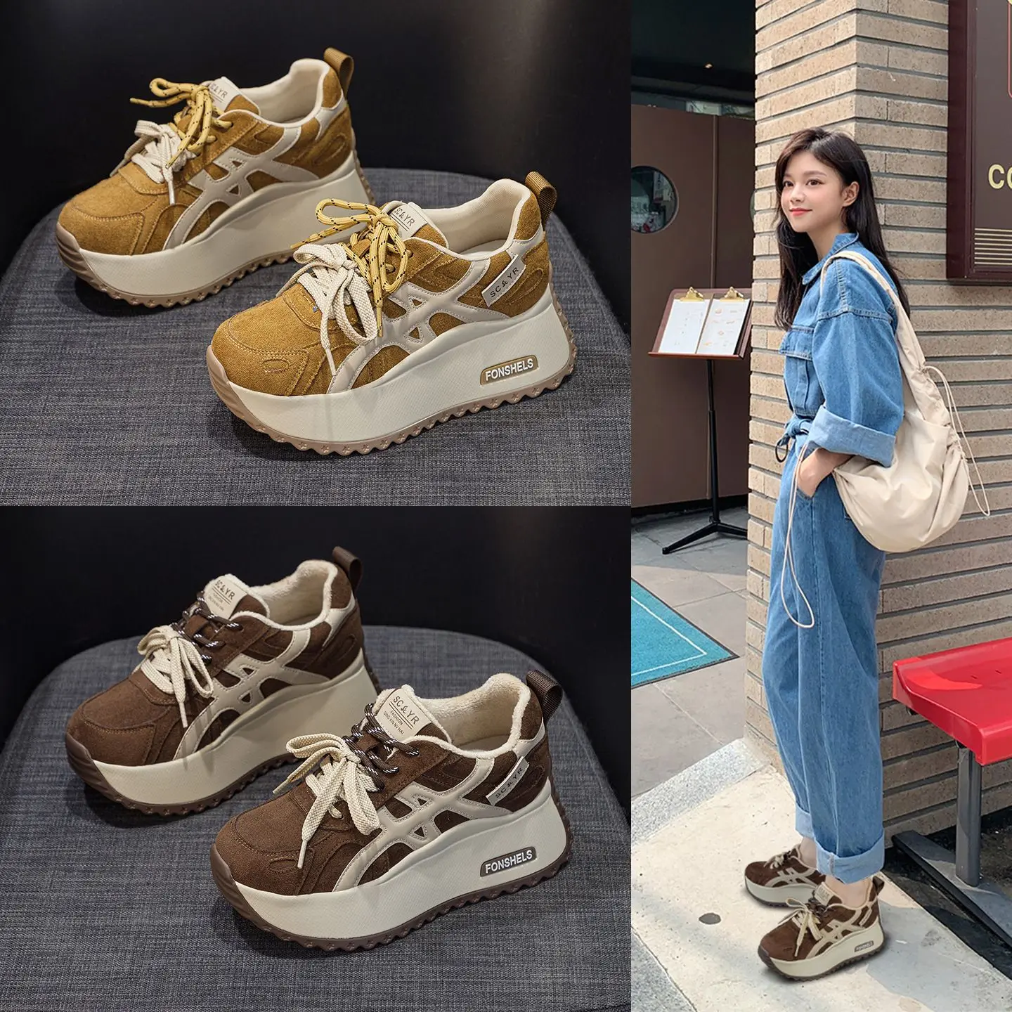 Casual Fashionable Thick Bottom Heel 7CM Women's Shoes Comfortable All-Match Autumn Winter Seasonal Style Small Stature Women...
Casual Fashionable Thick Bottom Heel 7CM Women's Shoes Comfortable All-Match Autumn Winter Seasonal Style Small Stature Women...