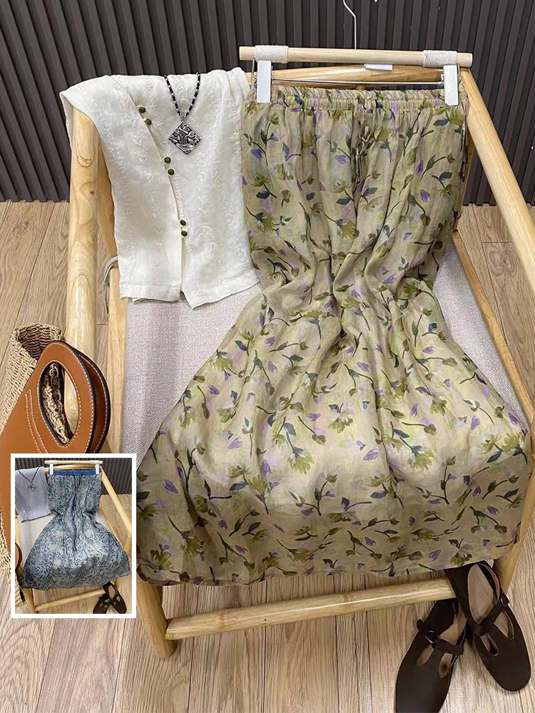 Длинная юбка трапециевидной формы в стиле ретро с поясом, высокая талия, цветочный принт, цветная блузка, утягивающая женская юбка больших размеров f-длины
Длинная юбка трапециевидной формы в стиле ретро с поясом, высокая талия, цветочный принт, цветная блузка, утягивающая женская юбка больших размеров f-длины