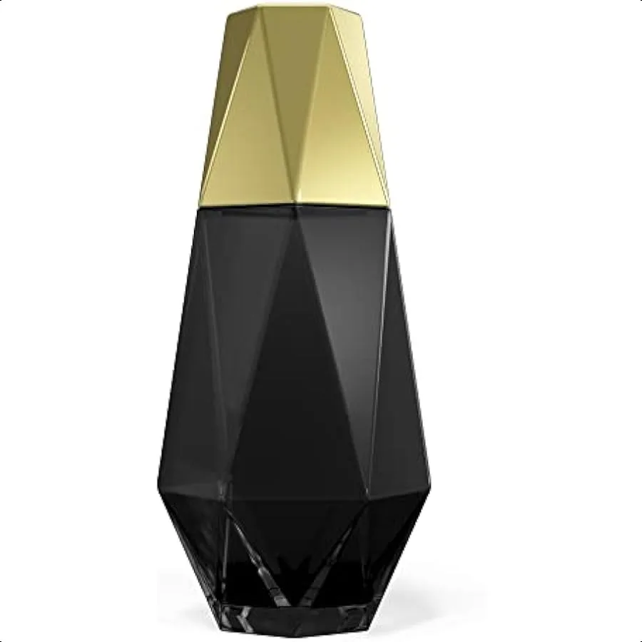 Modern Geometric Bedside Carafe and Cup Set Glass Carafe with Cup Lid 37oz Black Gold
Modern Geometric Bedside Carafe and Cup Set Glass Carafe with Cup Lid 37oz Black Gold