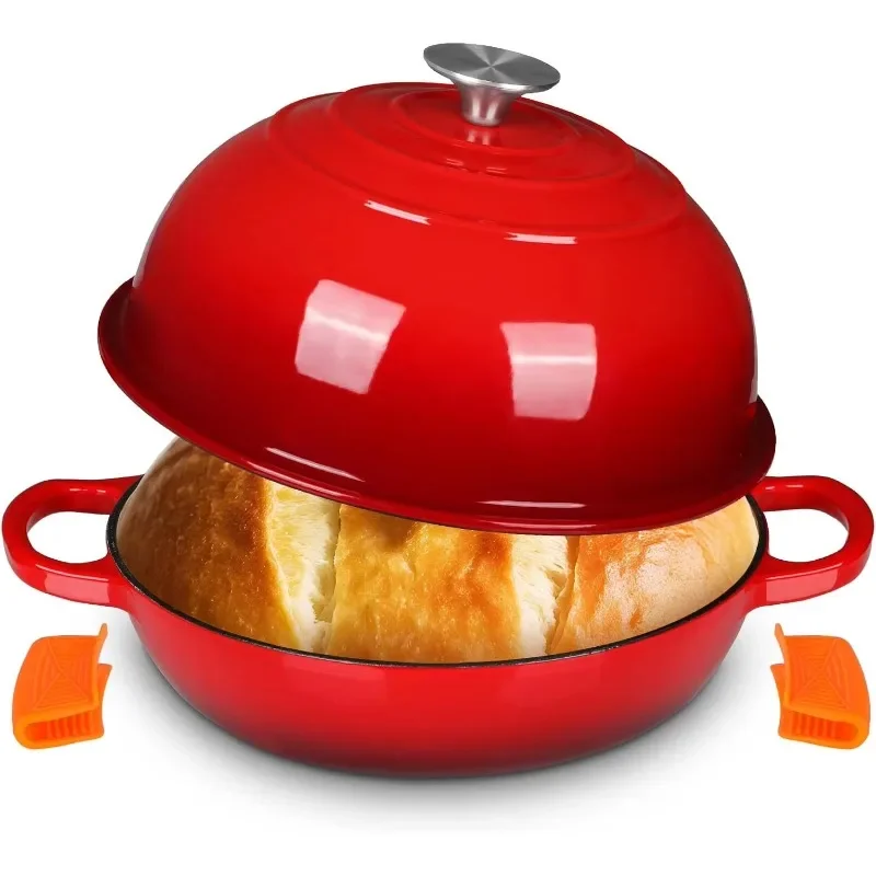 Wholesale High Quality Enamel Cast Iron Dutch Baking Pot for Bread Baking, Stews, Cookware
Wholesale High Quality Enamel Cast Iron Dutch Baking Pot for Bread Baking, Stews, Cookware