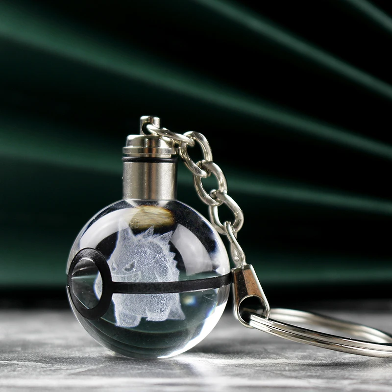 3D Pokemon Crystal Ball Keychain Gengar Figures Model Keyring Pendant Pocket Monster Game Toys Christmas Gifts for Friend
3D Pokemon Crystal Ball Keychain Gengar Figures Model Keyring Pendant Pocket Monster Game Toys Christmas Gifts for Friend