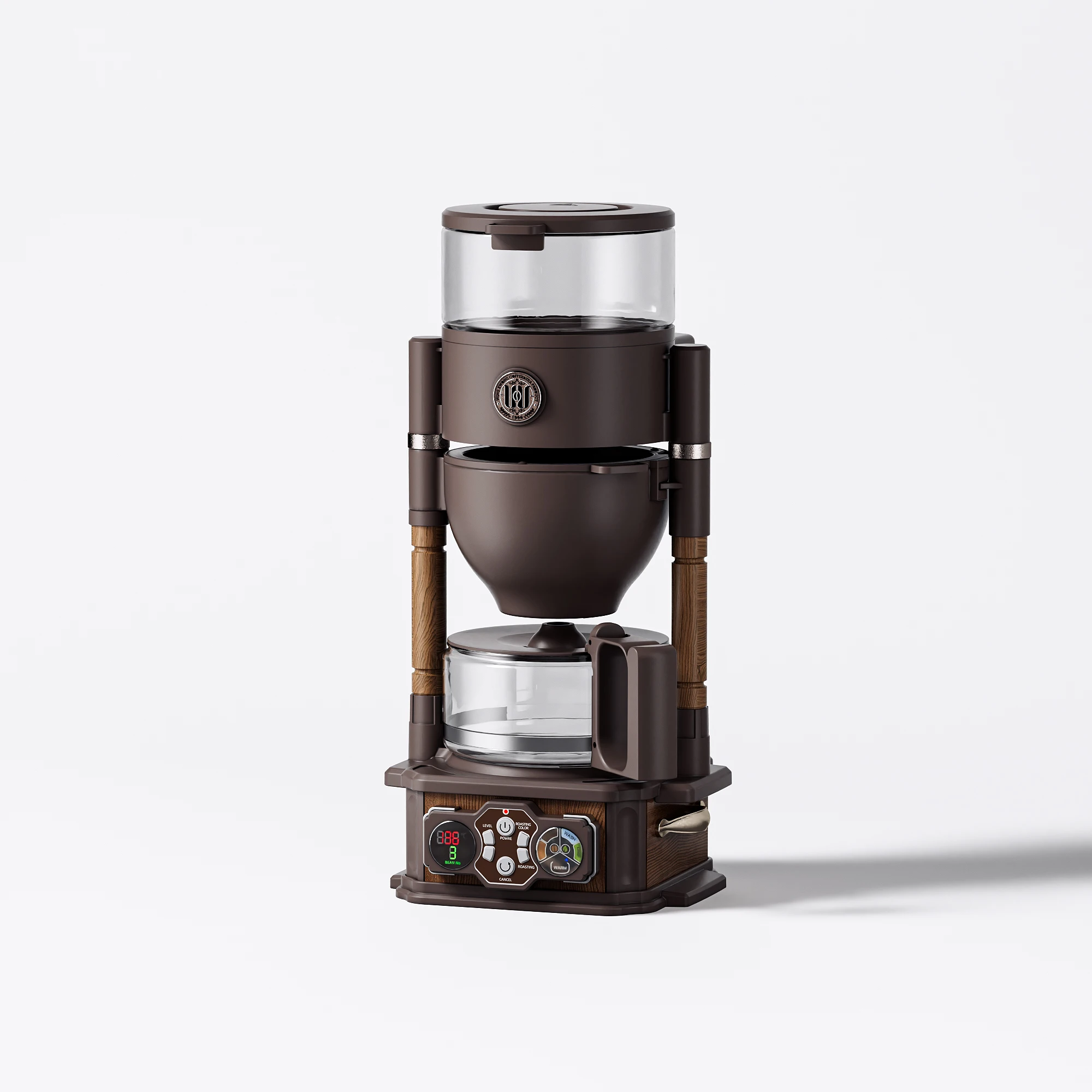 Home Retro Wood Electric Drip Coffee Maker Machine Stainless Steel Espresso And Tea Brewer Household Use
Home Retro Wood Electric Drip Coffee Maker Machine Stainless Steel Espresso And Tea Brewer Household Use