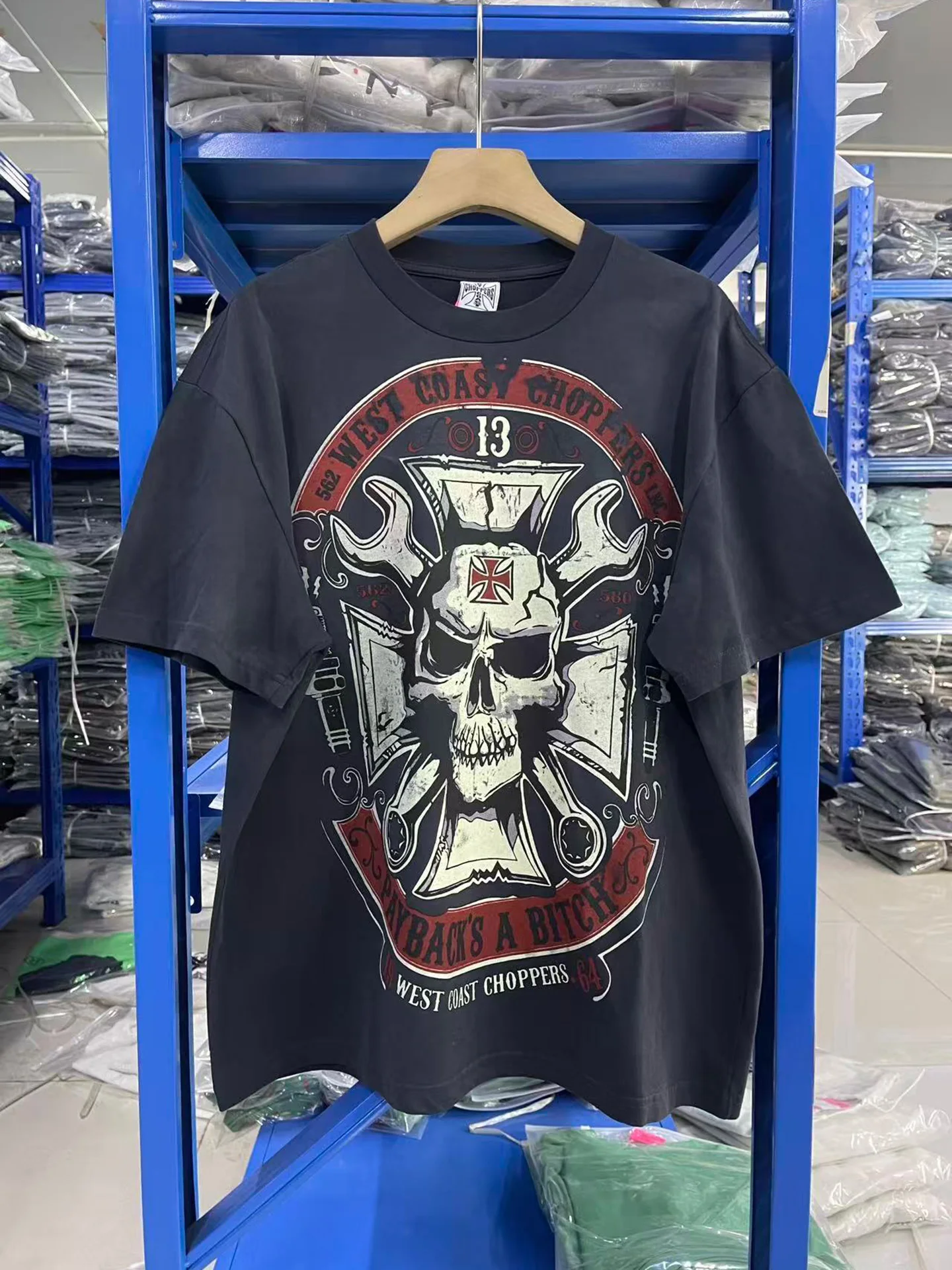 Vintage Heavyweight Loose Short Sleeve T-Shirt Men's Fashion West Coast Skull Cross Print Casual Cotton Breathable Summer Tee
Vintage Heavyweight Loose Short Sleeve T-Shirt Men's Fashion West Coast Skull Cross Print Casual Cotton Breathable Summer Tee