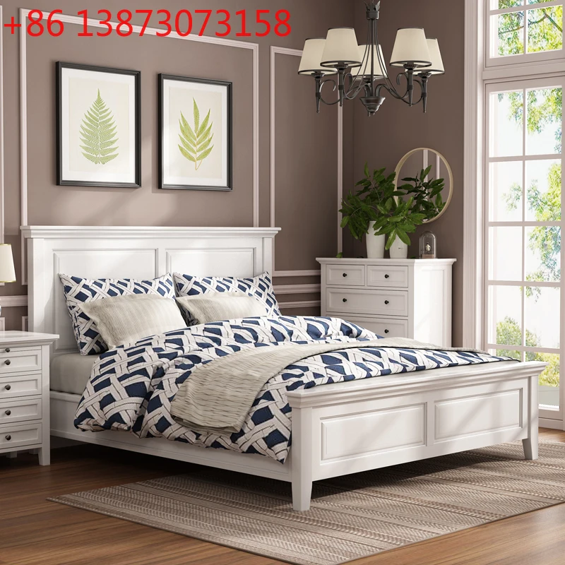 Red Oak American Country Solid Wood Bed Retro Furniture Master Bedroom Villa Wedding Bed Simple
Red Oak American Country Solid Wood Bed Retro Furniture Master Bedroom Villa Wedding Bed Simple