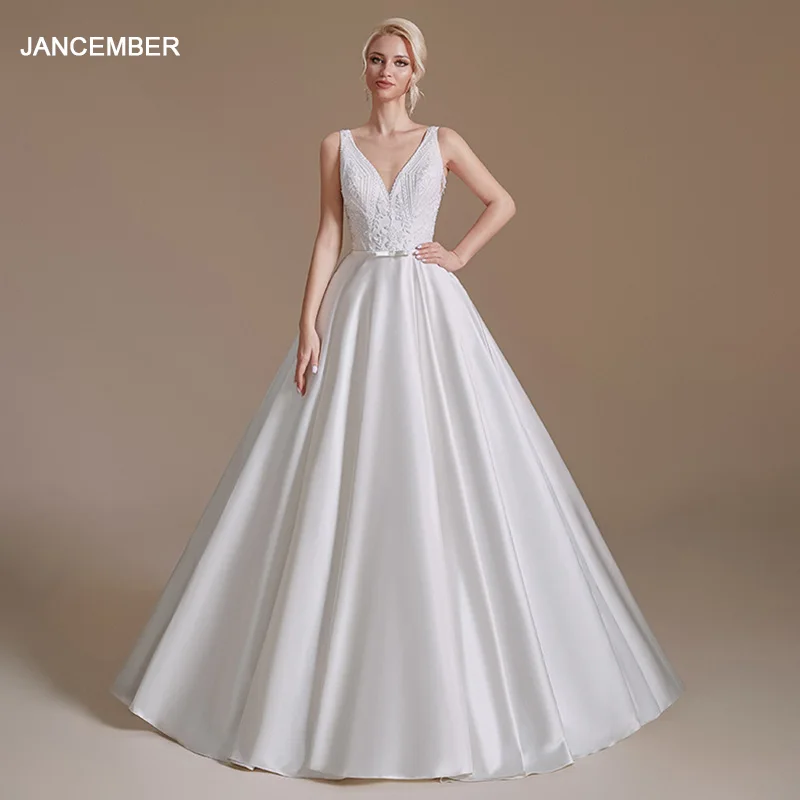 Sleeveless Modern Wedding Dress 2025 V-neck Gorgeous Square Collar Beading Ball Gown Princess Bride Vestido de Noiva QD06160
Sleeveless Modern Wedding Dress 2025 V-neck Gorgeous Square Collar Beading Ball Gown Princess Bride Vestido de Noiva QD06160