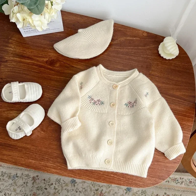 Newborn Baby Girl Flower Knitted Cardigan Infant Toddler Sweater Coat Warm Kid Knitwear Outwear Spring Autumn Baby Clothes 3-24M
Newborn Baby Girl Flower Knitted Cardigan Infant Toddler Sweater Coat Warm Kid Knitwear Outwear Spring Autumn Baby Clothes 3-24M