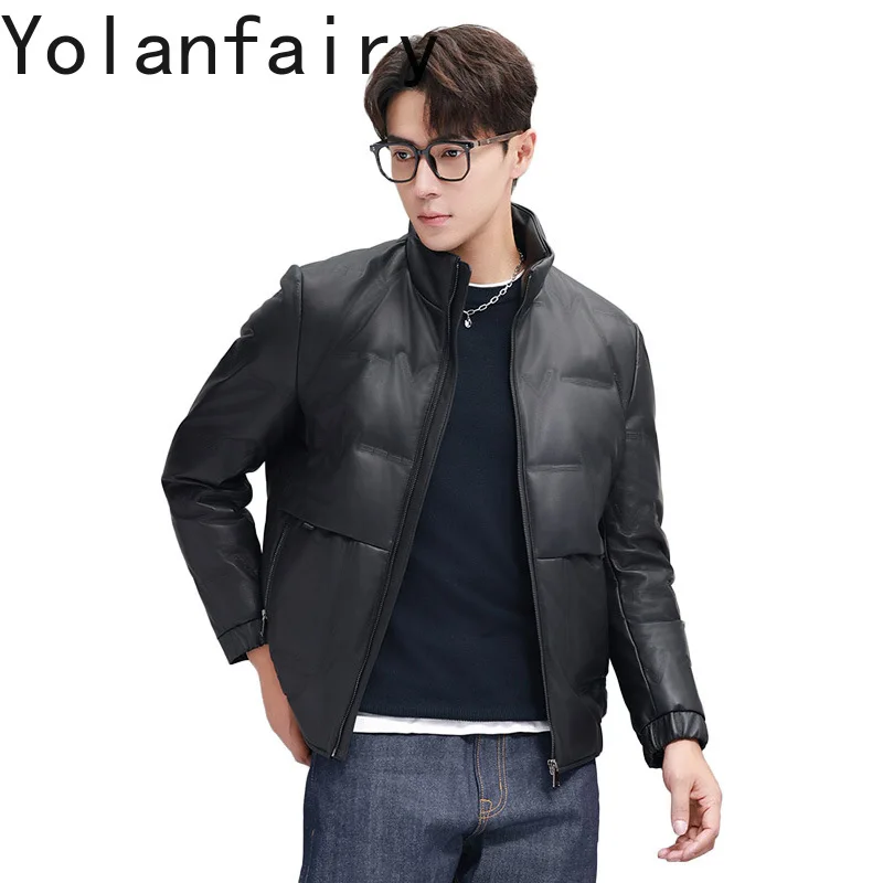 YOLANFAIRY The First Layer Sheepskin Men's Natural Leather Down Jacket Winter 2025 Stand Collar Warm Duck Down Coat Man doudoune
YOLANFAIRY The First Layer Sheepskin Men's Natural Leather Down Jacket Winter 2025 Stand Collar Warm Duck Down Coat Man doudoune