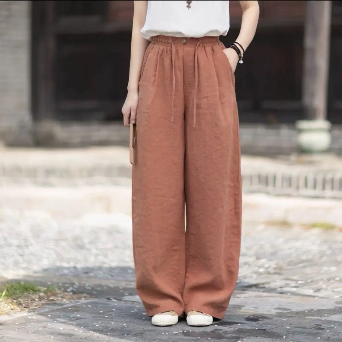 Loose Wide Leg Cotton Linen Harem Casual Pants High Waist Straight Tube Summer New Arrival Women's plus Size Fashion Trousers
Loose Wide Leg Cotton Linen Harem Casual Pants High Waist Straight Tube Summer New Arrival Women's plus Size Fashion Trousers