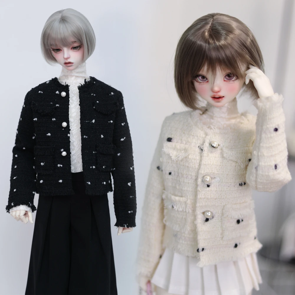 D01-P588 Doll handmade 1/4 1/3 uncle MSD SSDF SD ID75 BJD doll clothes black white Woven cardigan jacket 1pcs
D01-P588 Doll handmade 1/4 1/3 uncle MSD SSDF SD ID75 BJD doll clothes black white Woven cardigan jacket 1pcs