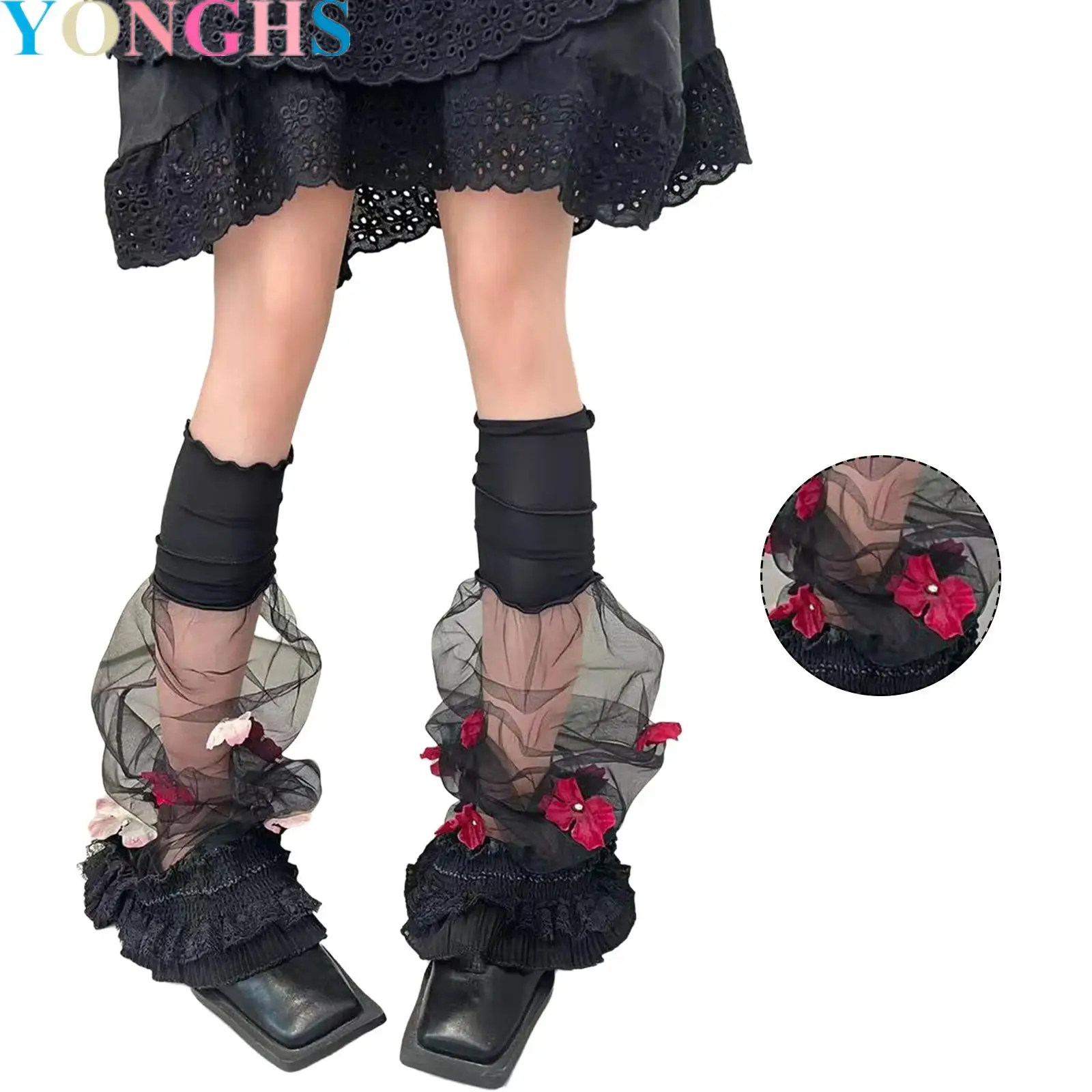 Women Cute Sheer Tulle Leg Warmers Lace Trim Ruffles Thigh High Leg Sleeves for Life Cosplay Casual Daily
Women Cute Sheer Tulle Leg Warmers Lace Trim Ruffles Thigh High Leg Sleeves for Life Cosplay Casual Daily