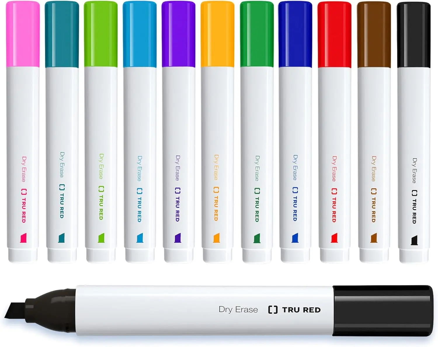 Dry Erase Markers Chisel Tip Assorted 12 Pack for Whiteboards Non-Porous Surfaces
Dry Erase Markers Chisel Tip Assorted 12 Pack for Whiteboards Non-Porous Surfaces