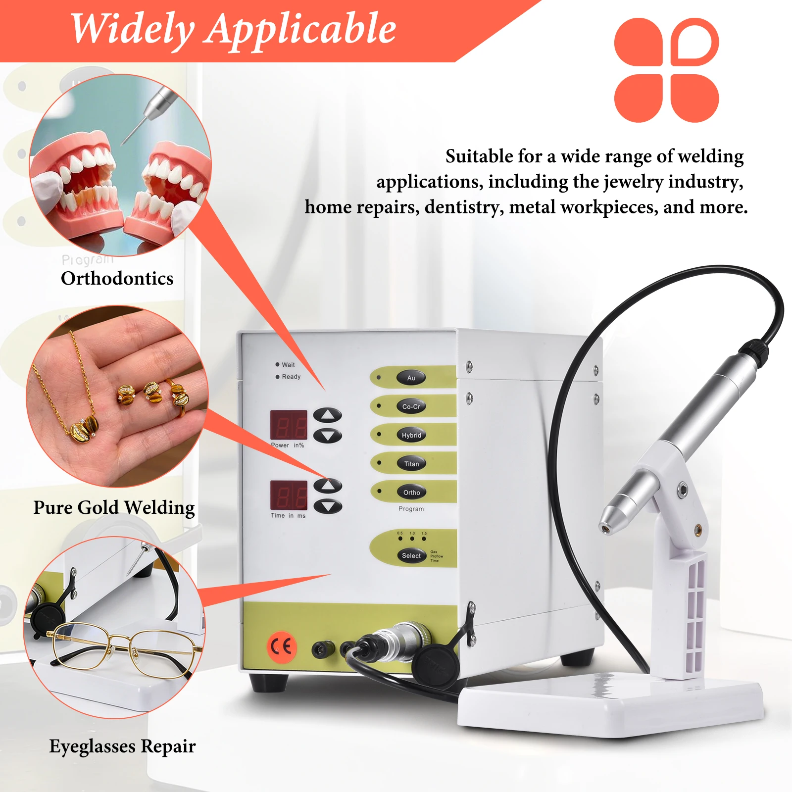 100A Handheld Pulse Arc Welder, Jewelry Spot Welding Machine – Repair Tool for Gold Silver Copper Hardware Workpiece DIY Craft
100A Handheld Pulse Arc Welder, Jewelry Spot Welding Machine – Repair Tool for Gold Silver Copper Hardware Workpiece DIY Craft