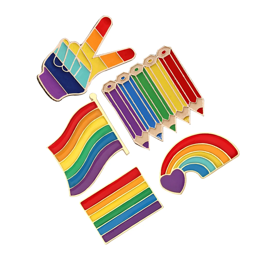 5pcs Rainbow Brooch Pins Clothing Decoration Lapel Pin Diy Brooch Colorful Creative Design Sturdy Smooth Edge Unique Fashion 
5pcs Rainbow Brooch Pins Clothing Decoration Lapel Pin Diy Brooch Colorful Creative Design Sturdy Smooth Edge Unique Fashion