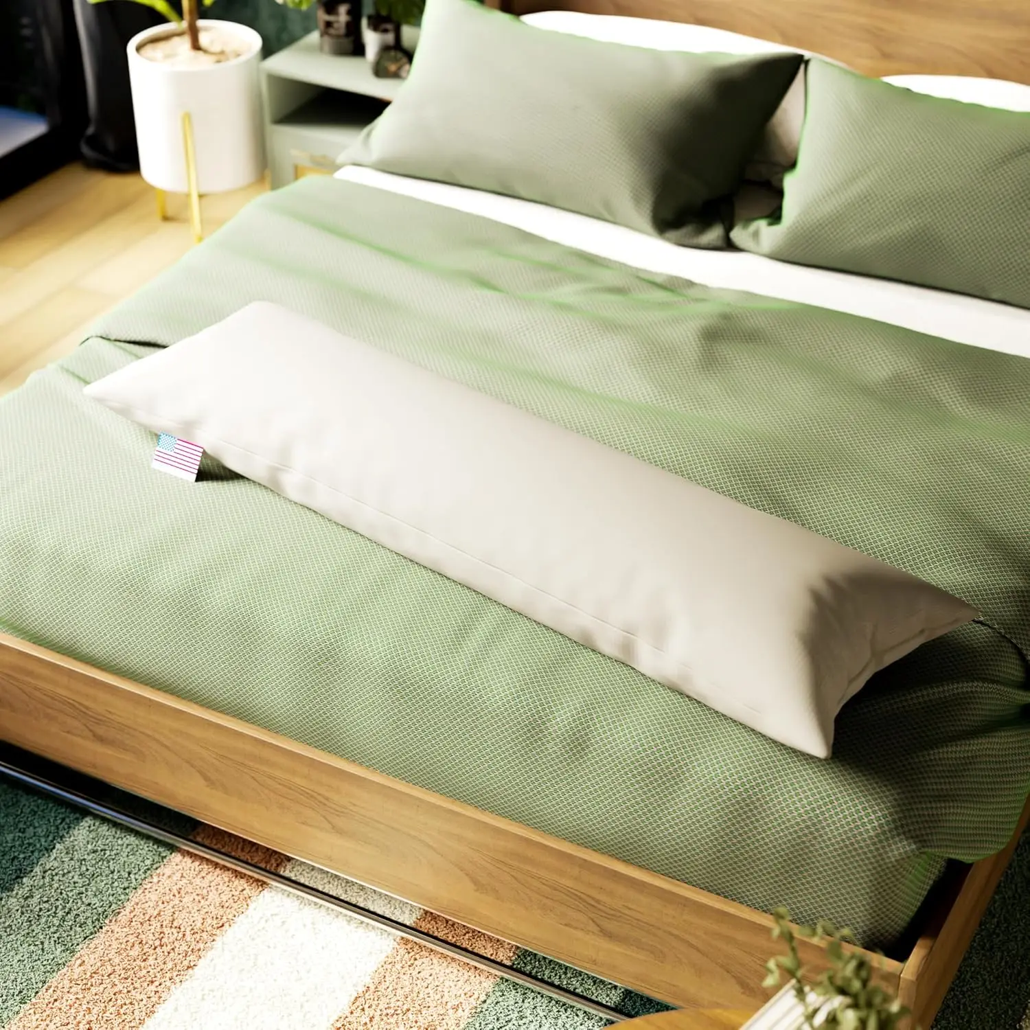 Organic Cotton Pillow Insert 20 x 72 Inch Full Body Twill Shell Pack One Made USA
Organic Cotton Pillow Insert 20 x 72 Inch Full Body Twill Shell Pack One Made USA