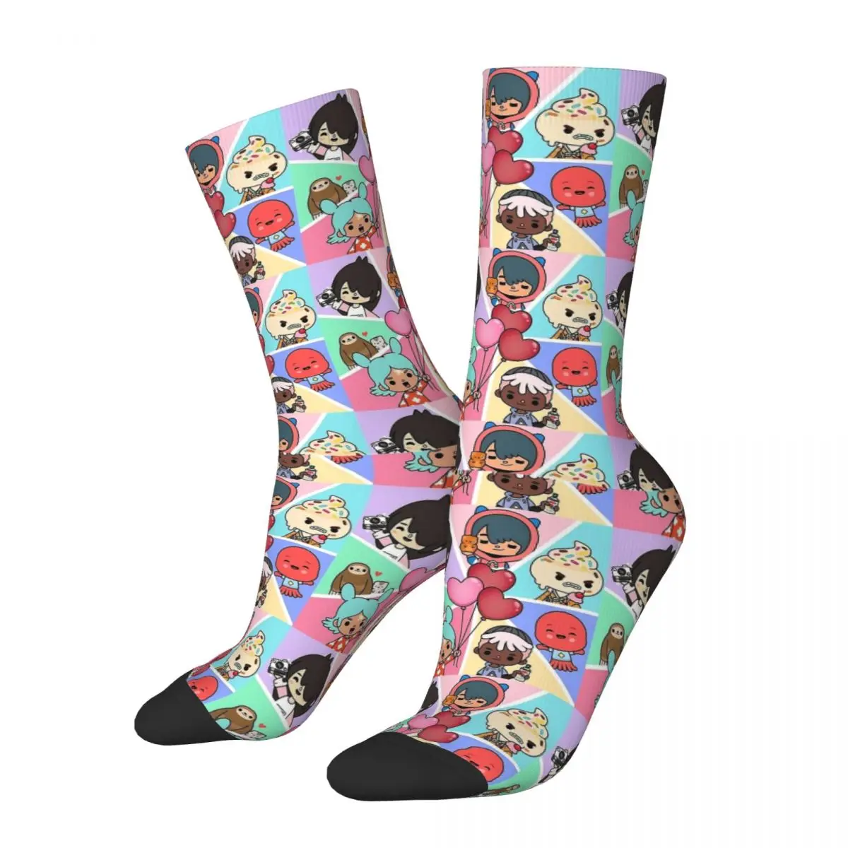 Happy Funny Male Men Socks Casual Toca Boca Pattern Sock Toca Life World Graphic Women's Socks Spring Summer Autumn Winter
Happy Funny Male Men Socks Casual Toca Boca Pattern Sock Toca Life World Graphic Women's Socks Spring Summer Autumn Winter