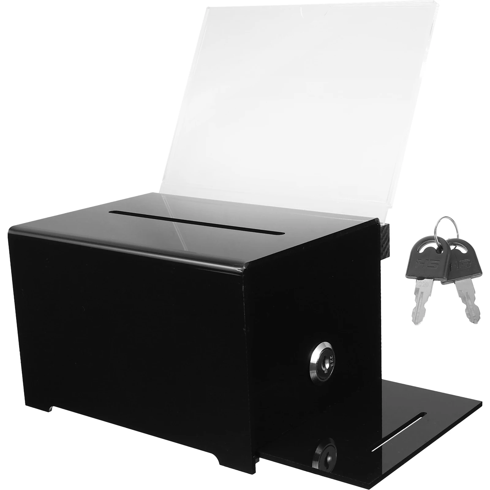 Acrylic Donation Box 12x15.9x10.2cm Lockable Ballot Suggestion Fundraising Container Letter Collection Secure Voting Case
Acrylic Donation Box 12x15.9x10.2cm Lockable Ballot Suggestion Fundraising Container Letter Collection Secure Voting Case