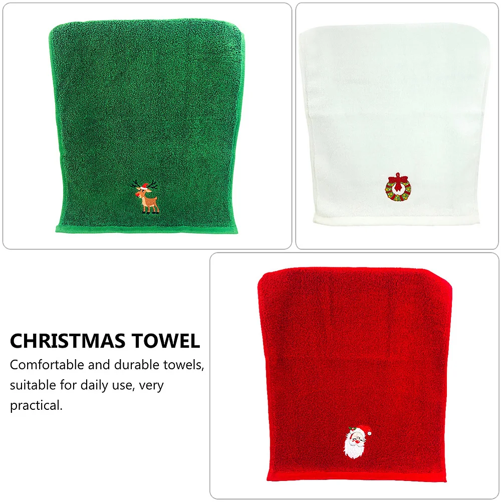 3pcs Christmas Embroidered Towel Set Cotton Face Washing Bath Towel Soft Holiday Gift Decor Xmas Towels Home Textile
3pcs Christmas Embroidered Towel Set Cotton Face Washing Bath Towel Soft Holiday Gift Decor Xmas Towels Home Textile