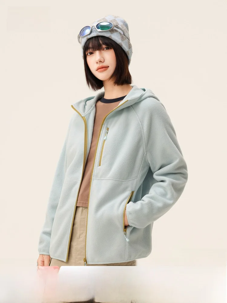 Snow Flying Women's Outdoor Fleece Jacket Hooded Zipper Closure Short Sleeve Polyester Nylon Composite Fiber Casual Sportswear
Snow Flying Women's Outdoor Fleece Jacket Hooded Zipper Closure Short Sleeve Polyester Nylon Composite Fiber Casual Sportswear