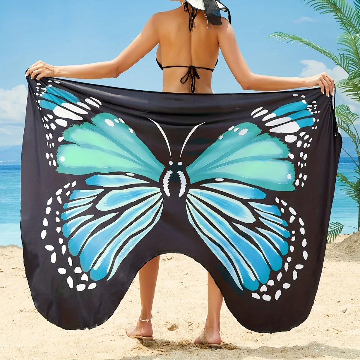 Butterfly Print Cover Up Swimwear Women Dress Summer Tunic Bikini Bath Sarong Wrap Skirt Swimsuit Elegant Lady Beachwear P1
Butterfly Print Cover Up Swimwear Women Dress Summer Tunic Bikini Bath Sarong Wrap Skirt Swimsuit Elegant Lady Beachwear P1