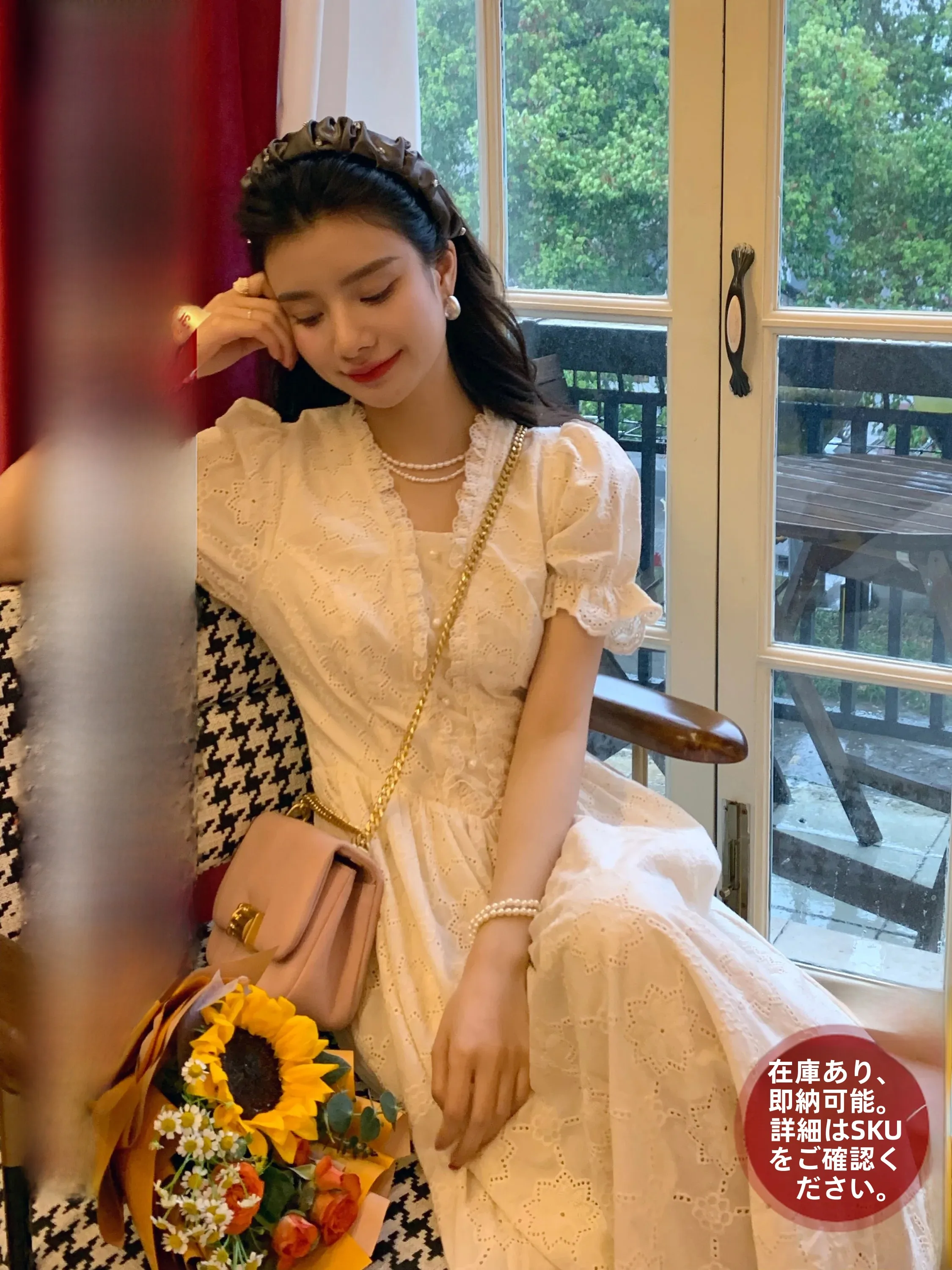 Am Nana Gentle Wind Lace Dress Women's Short Sleeve Waist Cinched Fairy Skirt Elegant Sweet Long Dress Soft Cotton V-neck A-l...
Am Nana Gentle Wind Lace Dress Women's Short Sleeve Waist Cinched Fairy Skirt Elegant Sweet Long Dress Soft Cotton V-neck A-l...