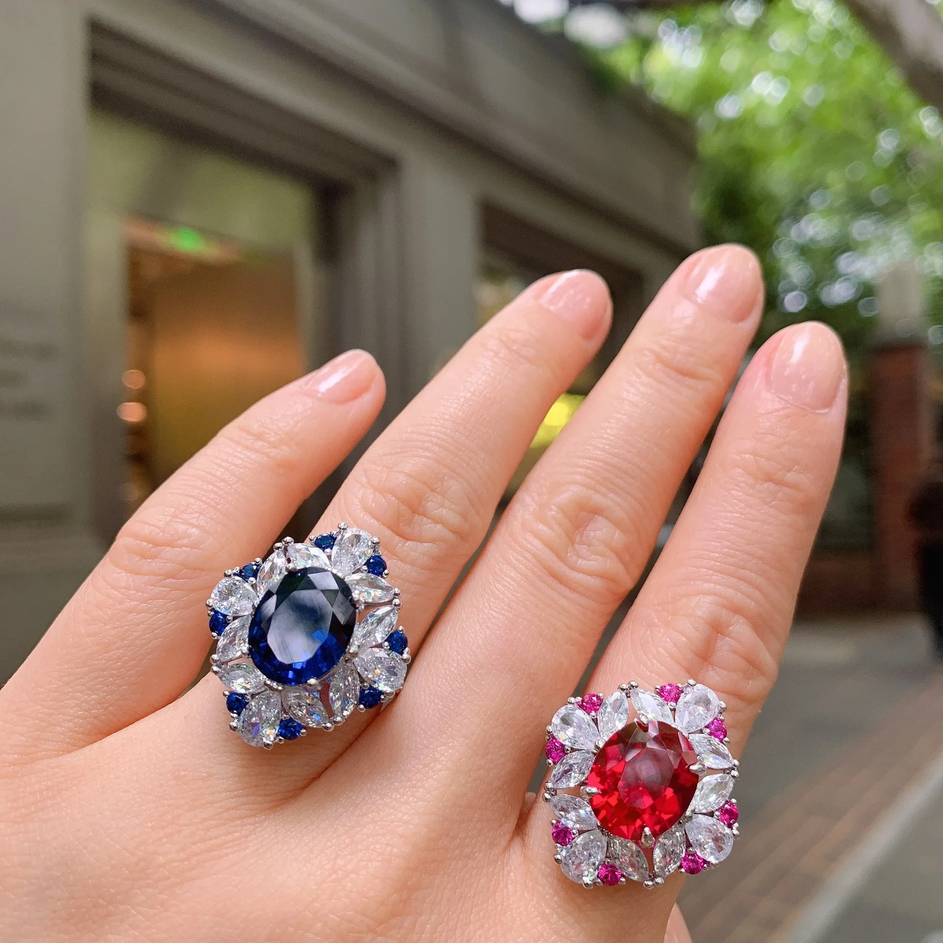 Stone 8*12mm Water Droplets Flowers Sapphire Crystal Ring for Women 925 Sterling Silver Jewelry Wedding Proposal Couple Gift
Stone 8*12mm Water Droplets Flowers Sapphire Crystal Ring for Women 925 Sterling Silver Jewelry Wedding Proposal Couple Gift