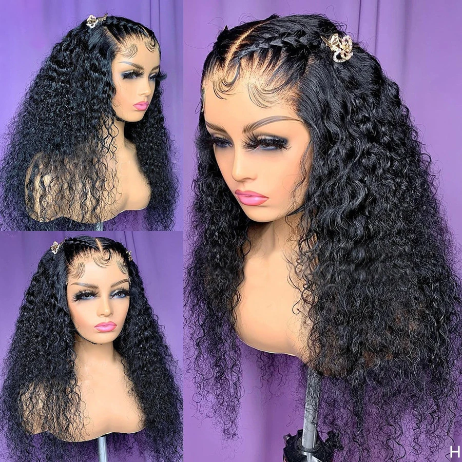 Natural Black Long Glueless 26Inch 180Density Kinky Curly Lace Front Wig For Women BabyHair Heat Resistant Preplucked Daily
Natural Black Long Glueless 26Inch 180Density Kinky Curly Lace Front Wig For Women BabyHair Heat Resistant Preplucked Daily