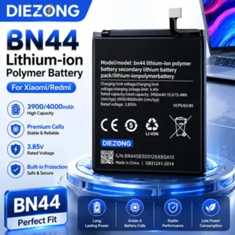 High-Quality BN44 4000mAh 3.85V for Redmi 5plus/Note 5 Plus Battery BN44 4000mah in Stock Fast Charging
High-Quality BN44 4000mAh 3.85V for Redmi 5plus/Note 5 Plus Battery BN44 4000mah in Stock Fast Charging