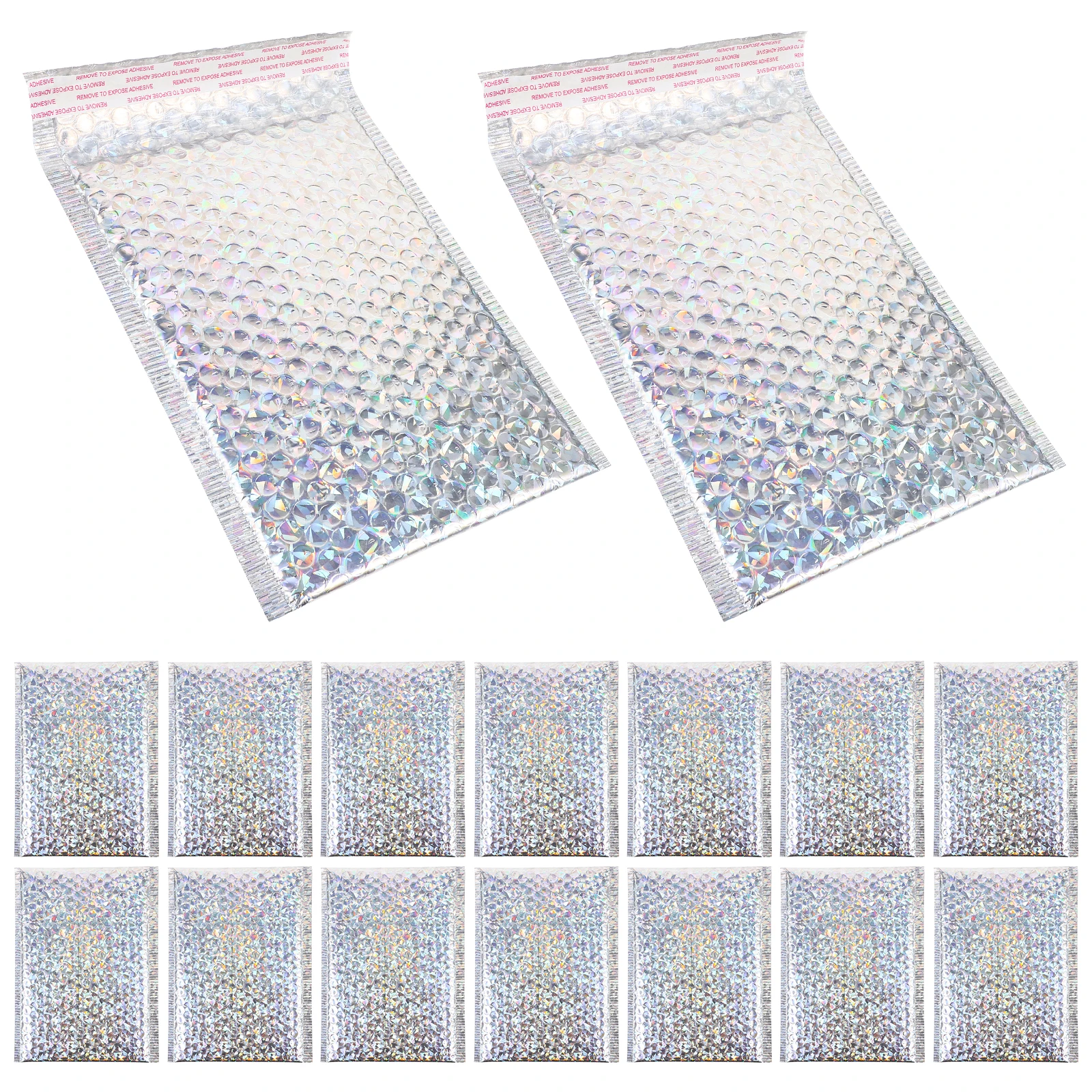 20 Pcs Silver Holographic Envelopes 18x23cm Self Sealing Mailers Shipping for Business Padding Storage
20 Pcs Silver Holographic Envelopes 18x23cm Self Sealing Mailers Shipping for Business Padding Storage
