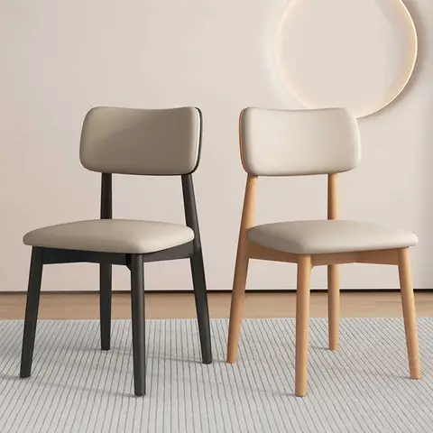 Sedia da pranzo semplice in legno per l'home office, moderna, morbida, per bar, ristorante, tavolo, sedia con schienale alto, soggiorno, cucina, cena